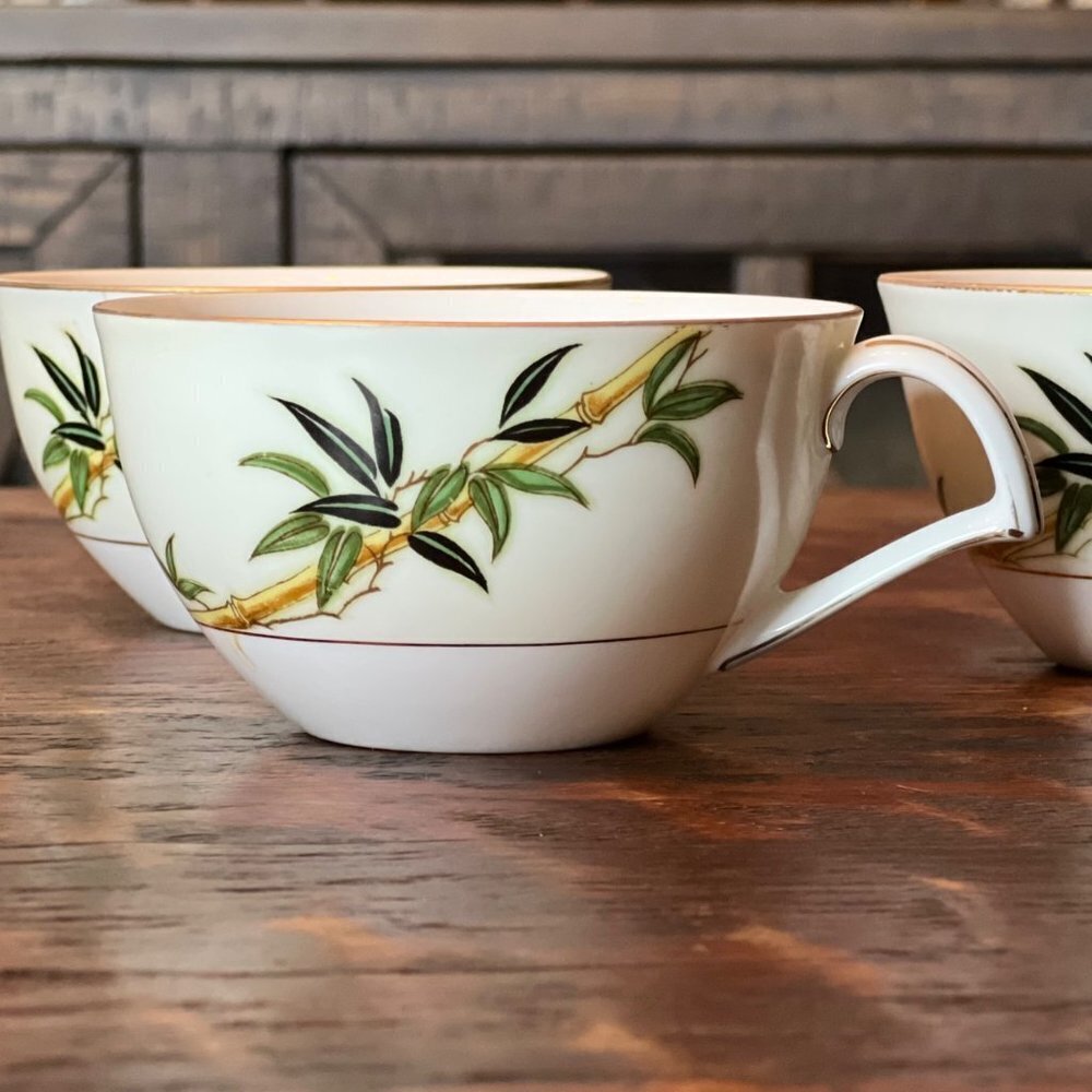 Kent China Bali Hai Flat Cup Bamboo Motif